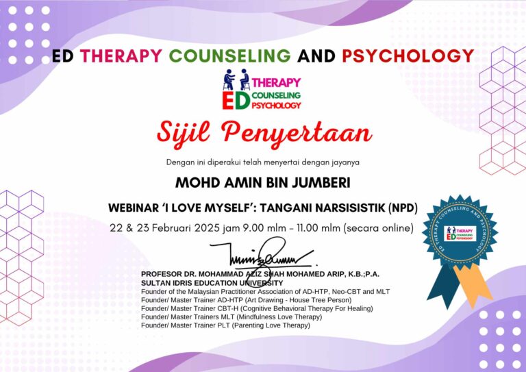 Sijil Penyertaan Tangani Narsisistik (NPD)